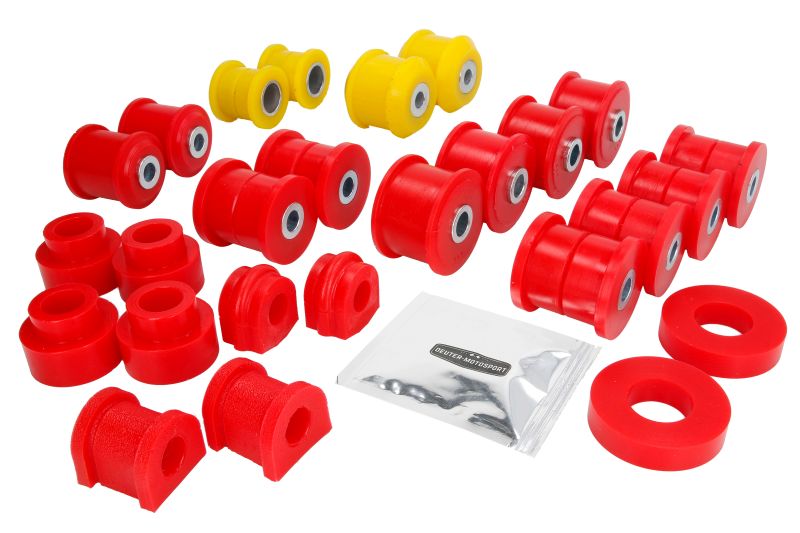 Set 22 bucși suspensie DEUTER, față/spate, duritate 75 Sha, pentru Nissan Patrol GU3 Y61 / GR V 3.0D – 4.8