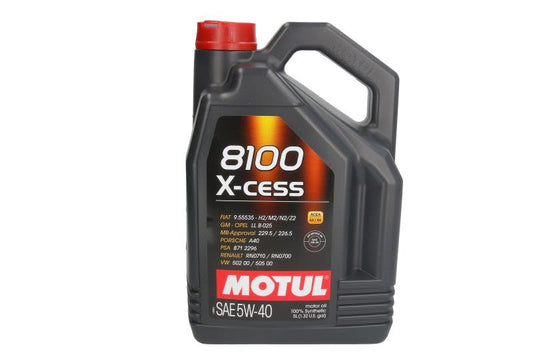 Ulei Motor Motul 8100 X-cess 5W40 5L – Protecție pentru SUV & 4x4